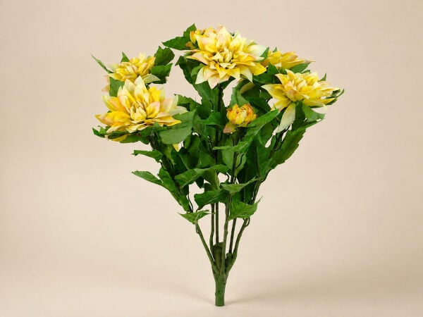Yapay Yıldız Çiçeği Demeti 55 cm Sarı