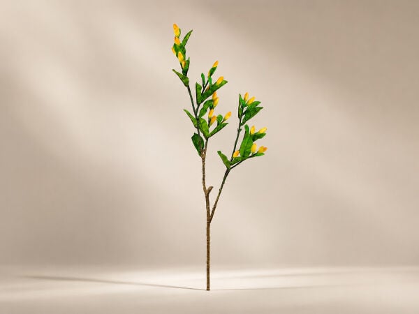 Yapay Manolya Bahar Dalı 100 cm Sarı