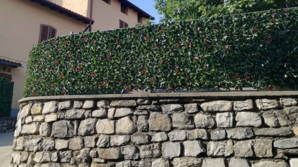 Yapay Sarmaşık Dikey Bahçe Yoğun Yaprak Fitonya / Alev Çalısı - 100x100cm