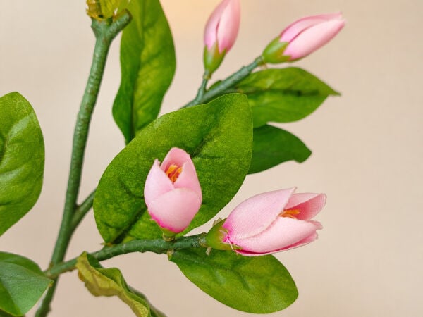 Yapay Manolya Bahar Dalı 100 cm Pembe