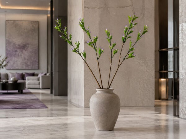 Yapay Manolya Bahar Dalı 100 cm Lila