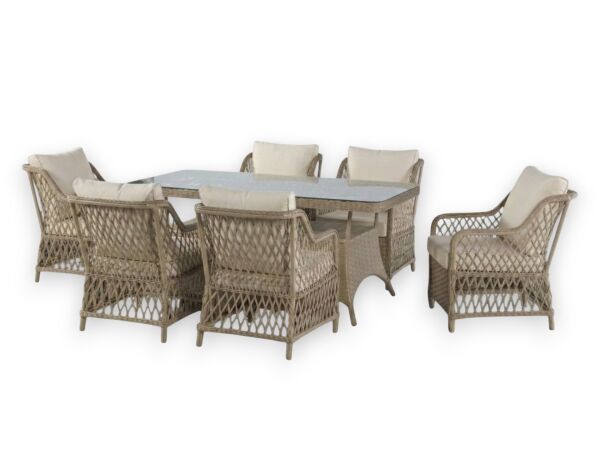 Aspendos Rattan Balkon Bahçe Masa Sandalye Takımı