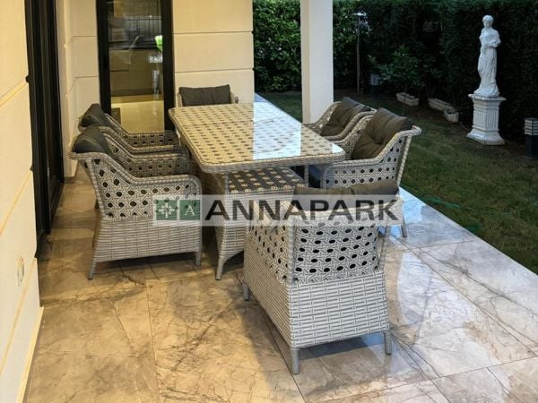 Annapark Victory Rattan Balkon Bahçe Masa Sandalye Takımı
