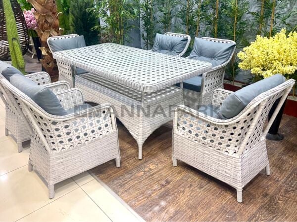 Annapark Victory Rattan Balkon Bahçe Masa Sandalye Takımı