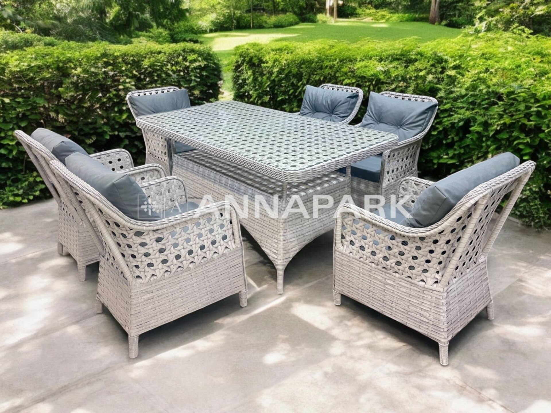 Annapark Victory Rattan Balkon Bahçe Masa Sandalye Takımı