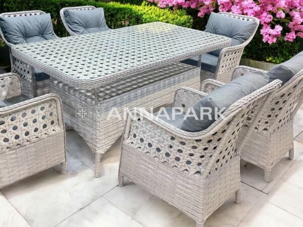 Annapark Victory Rattan Balkon Bahçe Masa Sandalye Takımı