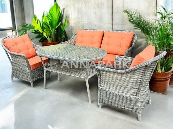 Annapark Maldive Rattan Balkon Bahçe Koltuk ve Masa Takımı