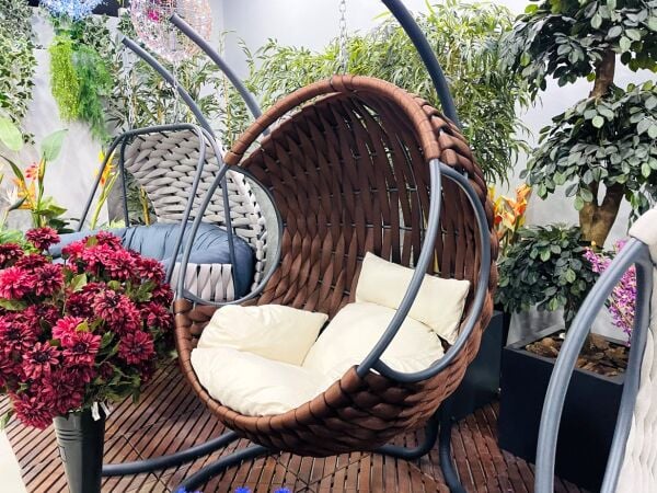 Apple Balkon Salıncağı Kahverengi