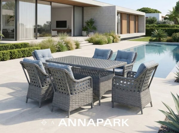 Victory Masa Takımı Antrasit / Koyu Gri Minder