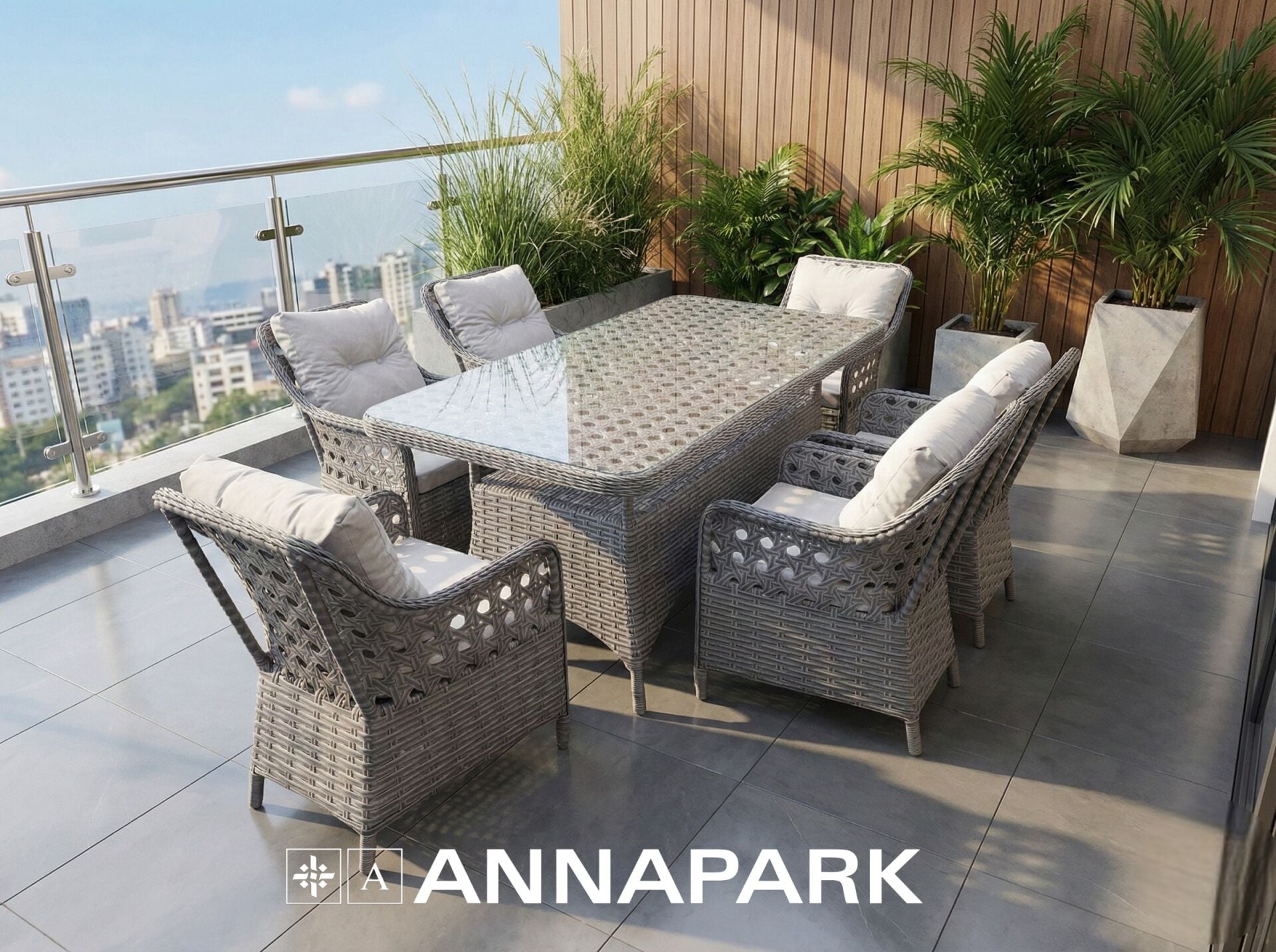 Victory Masa Takımı Antrasit