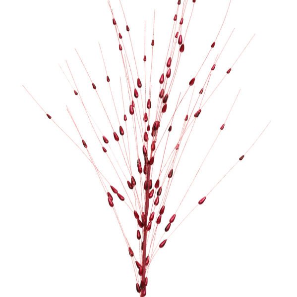 Yapay Çiçek Kristal 75cm Kırmızı