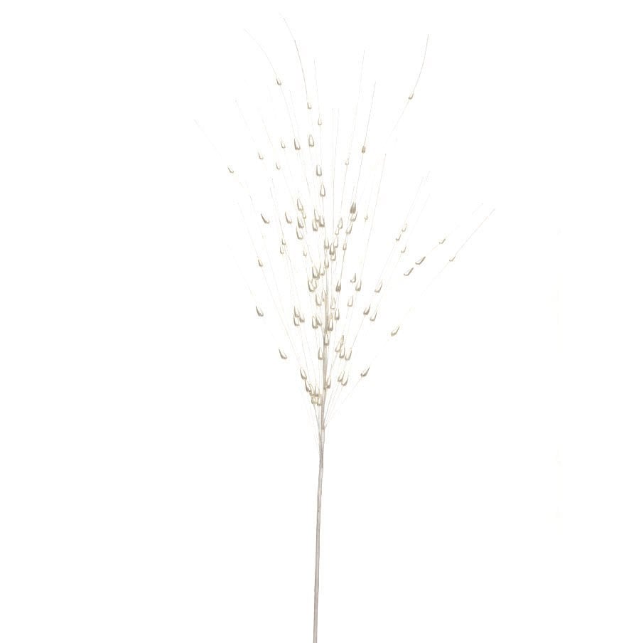 Yapay Çiçek Kristal 75cm Beyaz