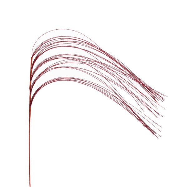 Yapay Çiçek Simli Garland 115cm Bordo