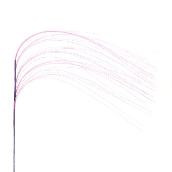 Yapay Çiçek Simli Garland 115cm Mor
