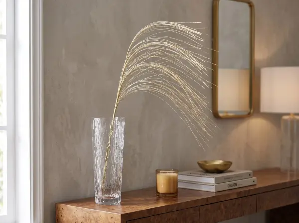 Gold Simli Püskül Aranjman Dalı 70 cm