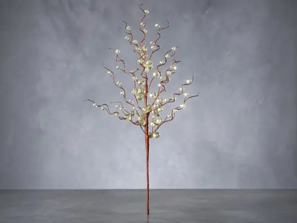 Yapay Çiçek Kristal Dal Açık Yeşil 70 cm