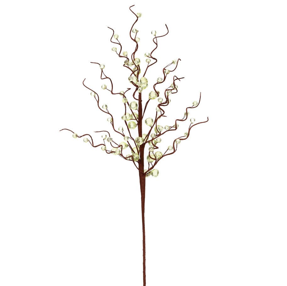 Yapay Çiçek Kristal Kokina 70cm Yeşil