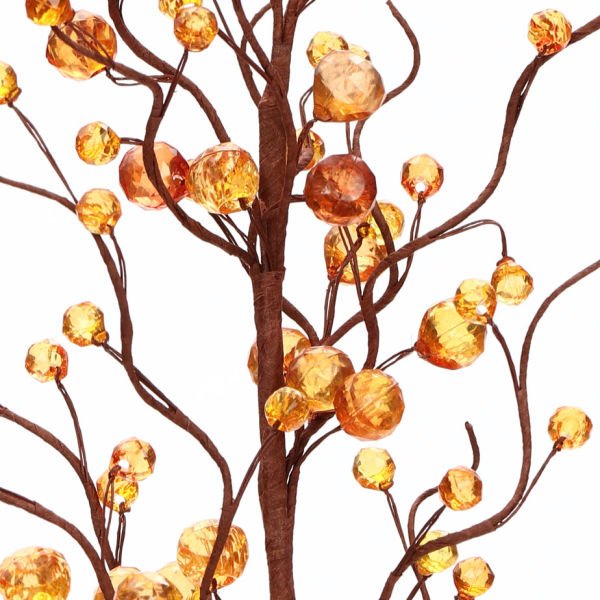 Yapay Çiçek Kristal Kokina 70cm Turuncu