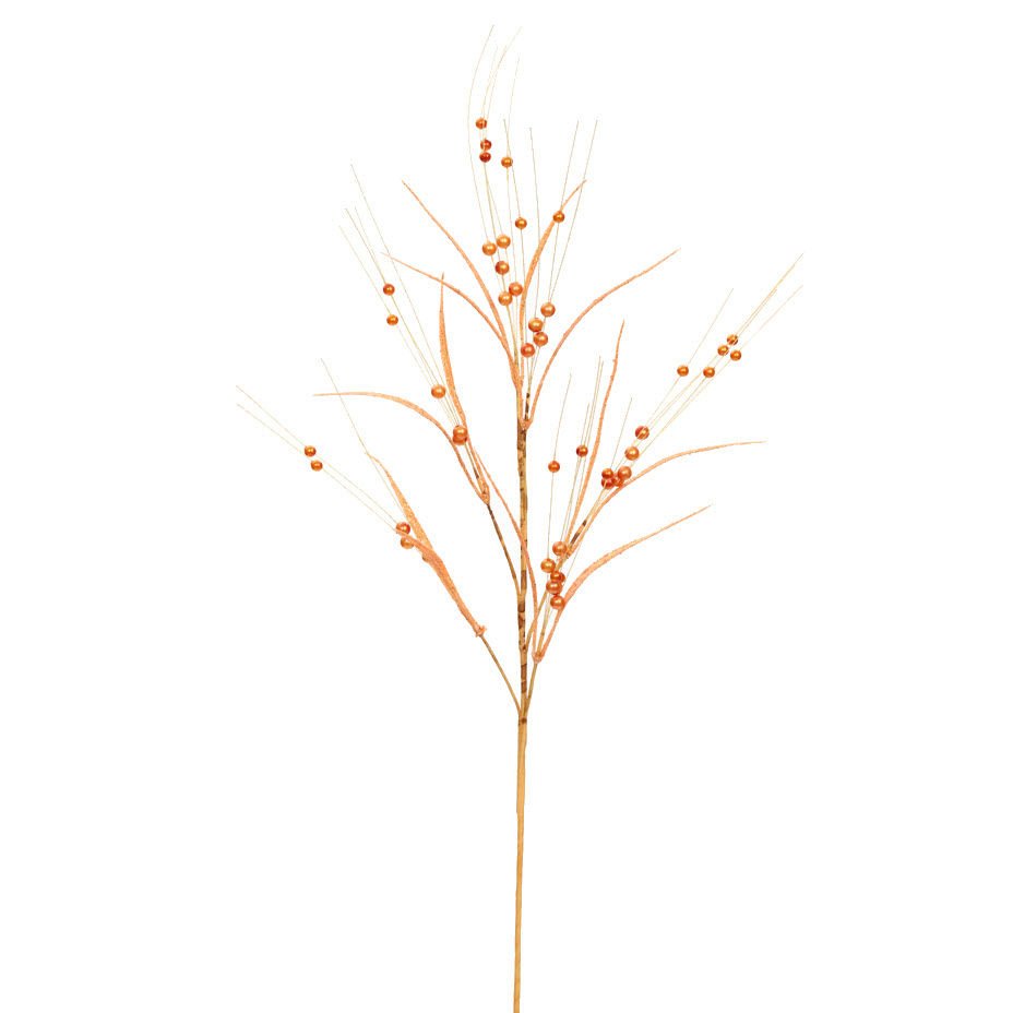 Yapay Çiçek Kristal 75cm Turuncu
