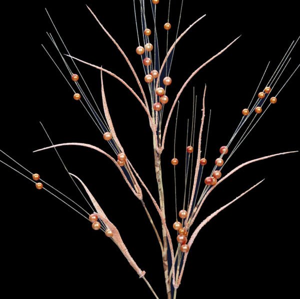 Yapay Çiçek Kristal 75cm Turuncu