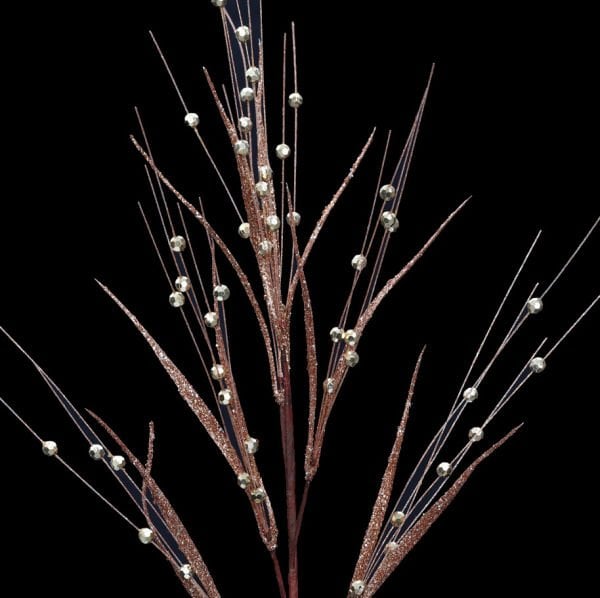 Yapay Çiçek Kristal 75cm Bakır