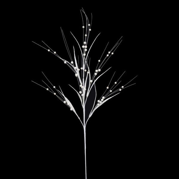 Yapay Çiçek Kristal 75cm Beyaz