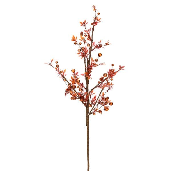 Kristal Yapay Çiçek 70cm - Turuncu