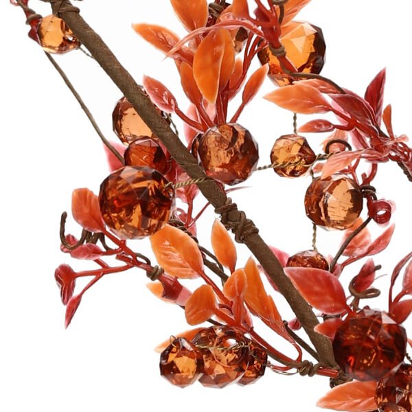 Kristal Yapay Çiçek 70cm - Turuncu