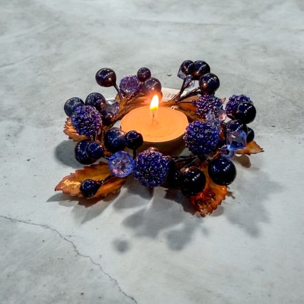 Mumluk Çelenk Handmade Deluxe Masa Süsü Dekor 13cm