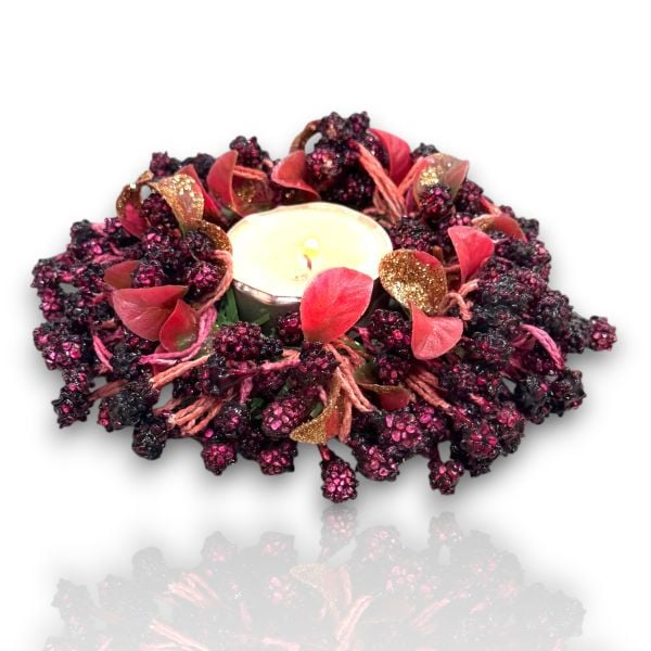 Mumluk Deluxe Masa Süsü Dekor Bordo 13cm