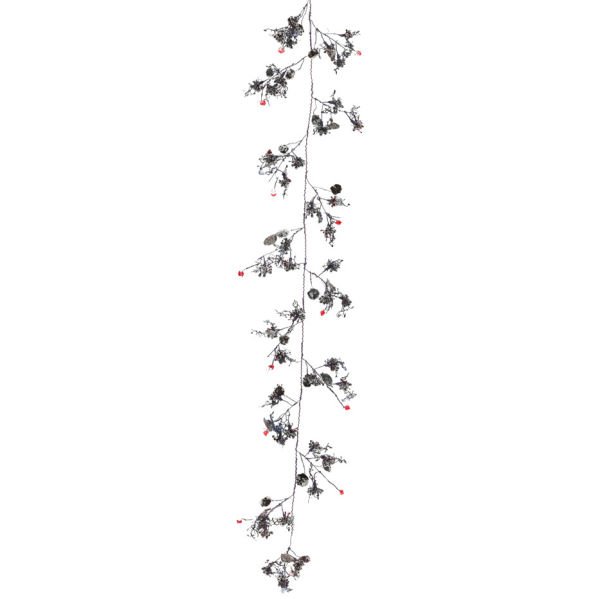 Kristal Garland Dekor 150cm Silver