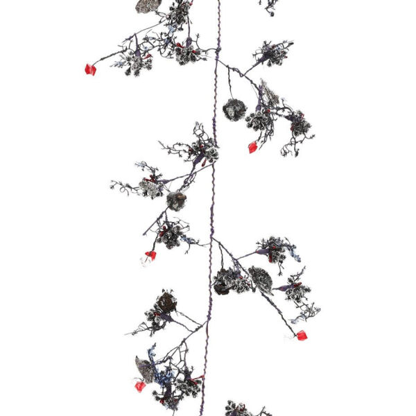 Gümüş Dekoratif Garland 150 cm | Davet Masası ve Vitrin Süsü