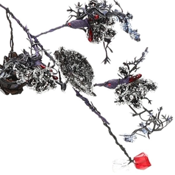 Gümüş Dekoratif Garland 150 cm | Davet Masası ve Vitrin Süsü