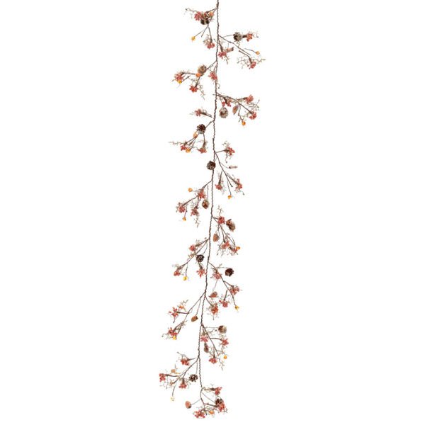 Kristal Garland Dekor 150cm Red & Crystal