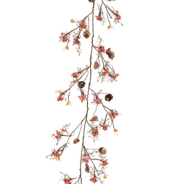 Kristal Garland Dekor 150cm Red & Crystal