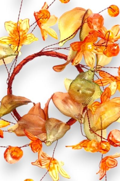 Mumluk Çelenk Handmade Deluxe Masa Süsü Dekor 13cm