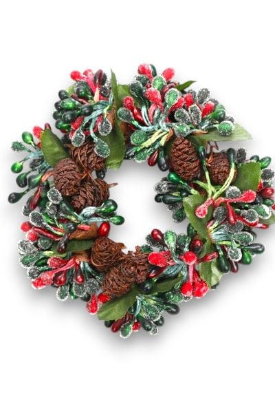 Mumluk Çelenk Handmade Deluxe Masa Süsü Dekor 13cm