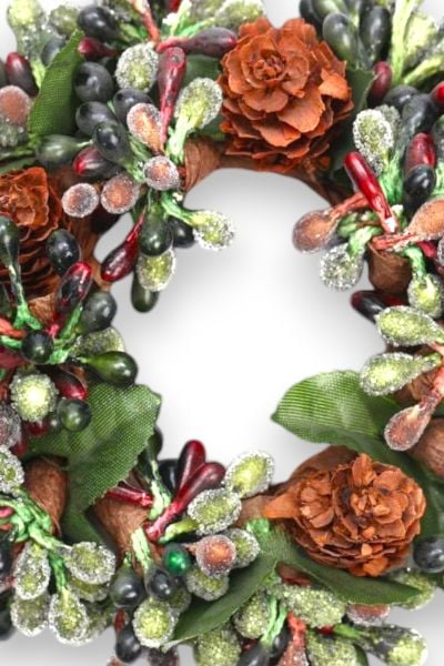 Mumluk Çelenk Handmade Deluxe Masa Süsü Dekor 13cm