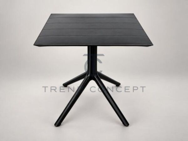 Plastik Bahçe Masası Moduline Wood 80x80 cm
