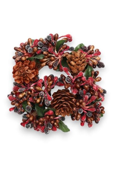 Mumluk Çelenk Handmade Deluxe Masa Süsü Dekor 13cm