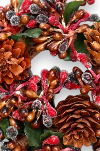 Mumluk Çelenk Handmade Deluxe Masa Süsü Dekor 13cm