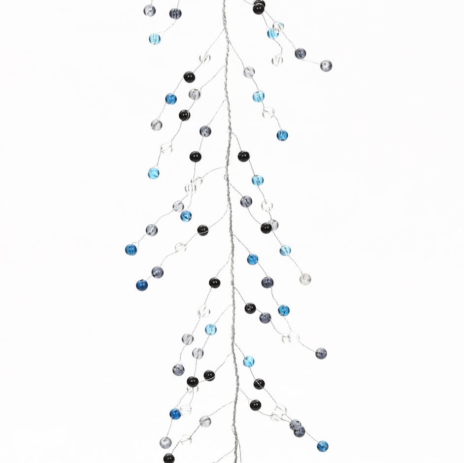 Kristal Garland Dekor 130cm Mavi