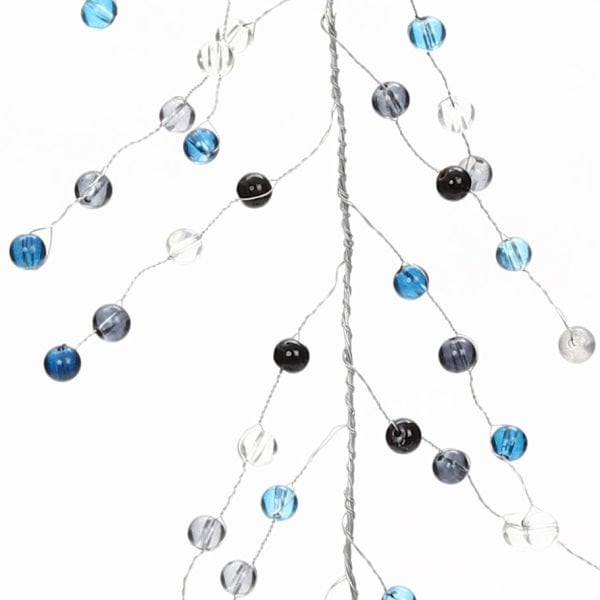 Kristal Boncuklu Garland 130 cm | Düğün ve Davet Masası Süsü – Mavi