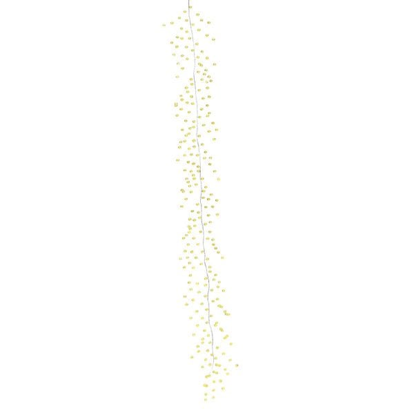 Kristal Boncuklu Garland 130 cm | Düğün ve Davet Masası Süsü – Sarı