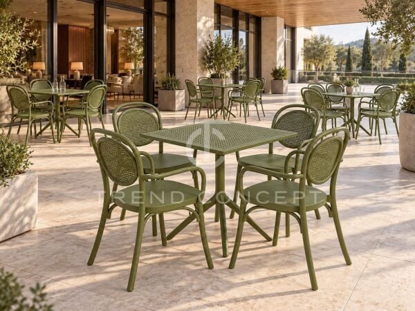 Balkon Masa Sandalye Takımı Maria Punto 4 Kişilik