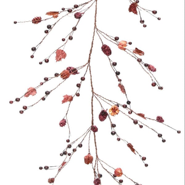 Rose Gold Dekoratif Garland 150 cm | Davet Masası ve Vitrin Süsü