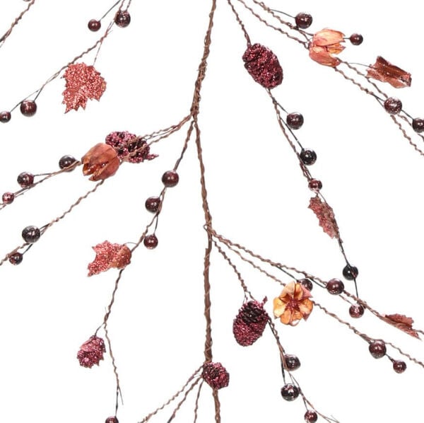 Rose Gold Dekoratif Garland 150 cm | Davet Masası ve Vitrin Süsü
