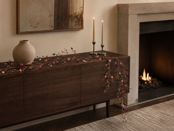 Dekoratif Masa Süsü ve Sarkıt Garland 150 cm – Rose Gold