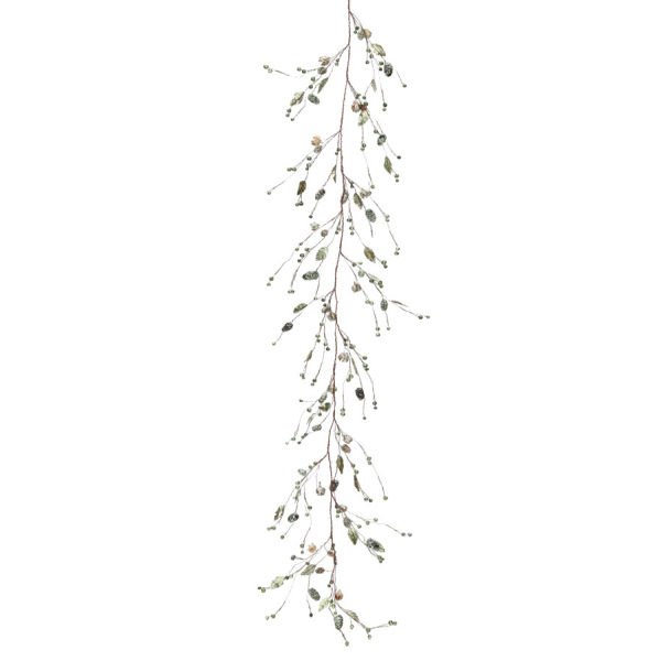 Kristal Garland Dekor 150cm Silver Green