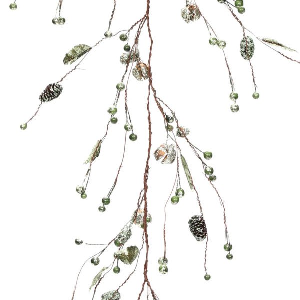 Kristal Garland Masa & Organizasyon Dekoru 150 cm - Silver Green